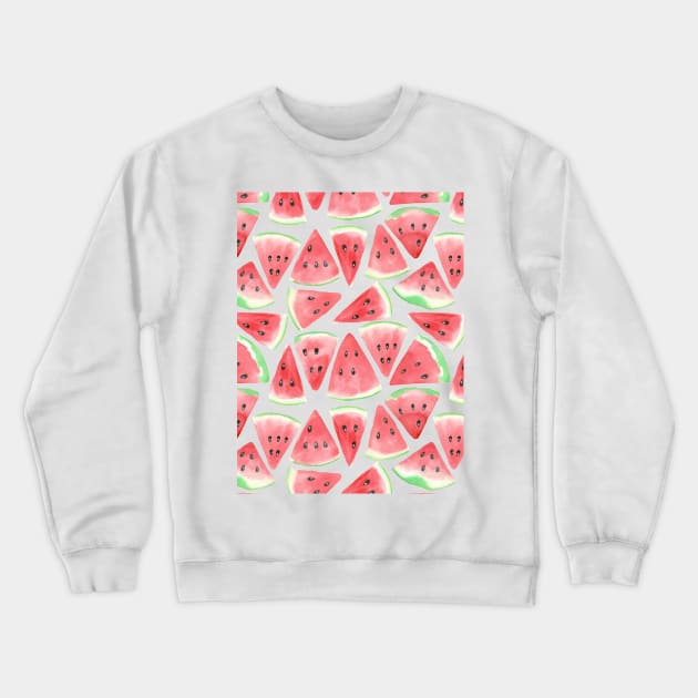 Watermelon slices pattern Crewneck Sweatshirt by katerinamk